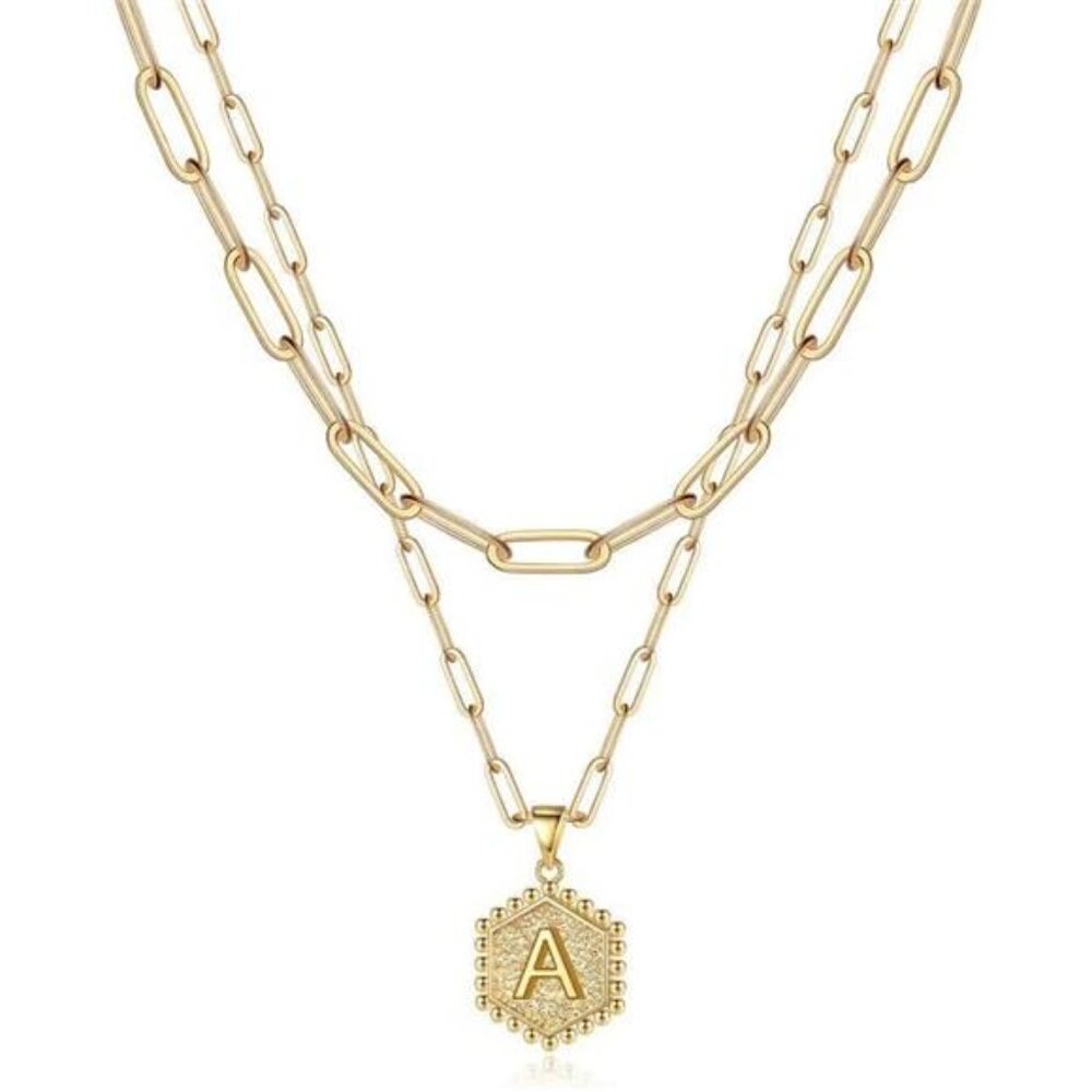 Fall Gift Dainty Gold Necklace for Women 14K Solid Gold Over Layering‎ Necklaces